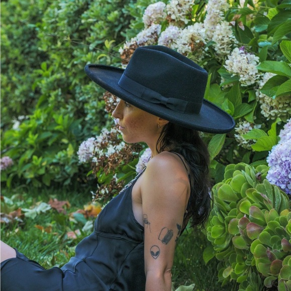 Wild as Heck Hats - The Daphna - Boho Western Handmade Australian Wool Fedora - Picture 8 of 9